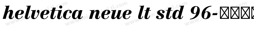 helvetica neue lt std 96字体转换